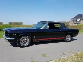 1966 mustang convertible black — photo 1