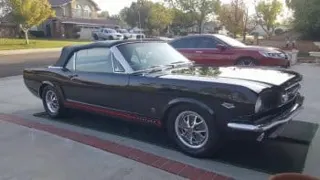 1966 mustang convertible black — photo 3