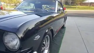 1966 mustang convertible black — photo 2