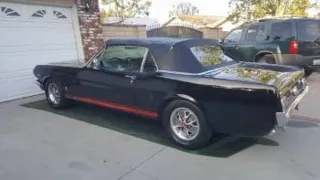 1966 mustang convertible black — photo 6