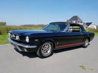 1966 mustang convertible black — photo 24